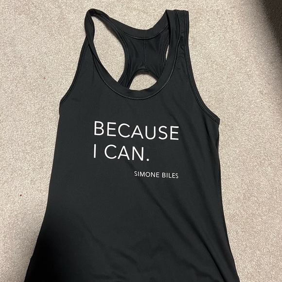 Simone Biles “because I can” ATHLETA Tank - Picture 1 of 2
